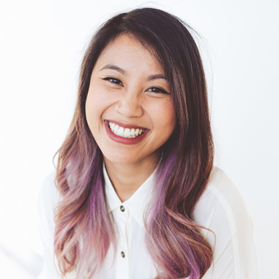 A headshot of Sylvia Nguyen, lead web development instructor at HackerYou